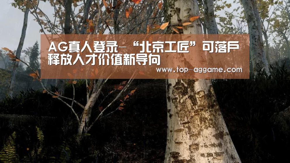 AG真人登录-“北京工匠”可落户释放人才价值新导向(图2) AG网址